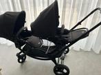 Dubbele kinderwagen, Kinderen en Baby's, Kinderwagens en Combinaties, Gebruikt, Verstelbare duwstang, Ophalen, Kinderwagen