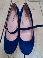 Damespumps damesschoenen suède, Ophalen of Verzenden, Zo goed als nieuw, Blauw