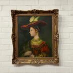 Schilderij portret Saskia, De vrouw van Rembrandt, Antiek en Kunst, Verzenden