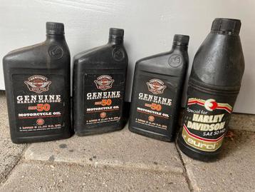 4x Genuine Harley Davidson SAE50 motor olie 1L motorolie beschikbaar voor biedingen