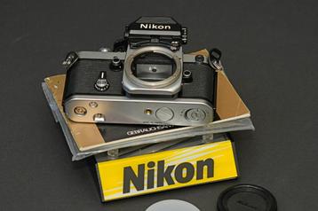 Nikon F2as chrome, 98% mint(9+), top werkend, leds goed beschikbaar voor biedingen