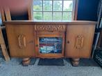 Mooie Dressoir glas en lood, Huis en Inrichting, Kasten | Dressoirs, Ophalen, Gebruikt, 25 tot 50 cm, Glas