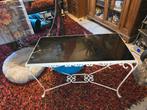 Brocante smeedijzeren tafeltje salontafel, Ophalen, Gebruikt