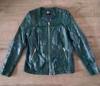 MS Mode - mooie Lederlook, donkergroene jas, maat 40, Ophalen of Verzenden, Zo goed als nieuw, Maat 38/40 (M), Groen