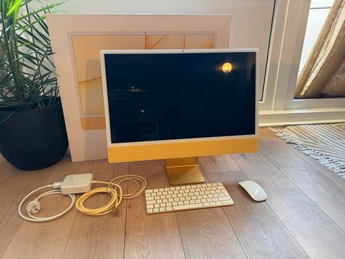 Apple iMac 24 inch Geel – M1 Chip – Zo goed als nieuw, Computers en Software, Apple Desktops, Zo goed als nieuw, iMac, SSD, 8 GB