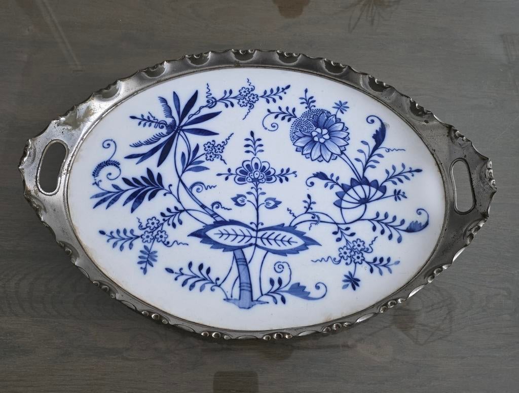 Vintage Zwiebelmuster dienblad, Ophalen of Verzenden