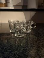 Set van 3 Glazen Nespresso Kopjes, Huis en Inrichting, Keuken | Servies, Ophalen, Gebruikt, Nespresso, .