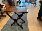 Nieuw antieke opklapbare bijzettafel met kruispoot, Ophalen of Verzenden
