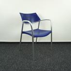 Amat Splash stoel | vergaderstoel | kantinestoel | blauw, Gebruikt, Blauw, Ophalen of Verzenden, Metaal