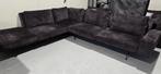 Passe Partout Zico Velvet Hoekbank Antraciet, Huis en Inrichting, Ophalen of Verzenden, Gebruikt, Metaal, Modern