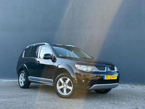 Mitsubishi Outlander 2.4 MPI 4WD CVT 2008 Zwart, Auto's, Mitsubishi, Particulier, Outlander, 4x4, ABS, Achteruitrijcamera, Airbags