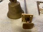 Trekbel antieke koperen deurbel, Antiek en Kunst, Ophalen of Verzenden