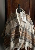 Schotse wollen Poncho/ Stola Edinburgh Stewart Natural Dress, Westdijk 41 3241GT Middelharnis, Ophalen of Verzenden, Info@hetlijstjevanbrocante.nl