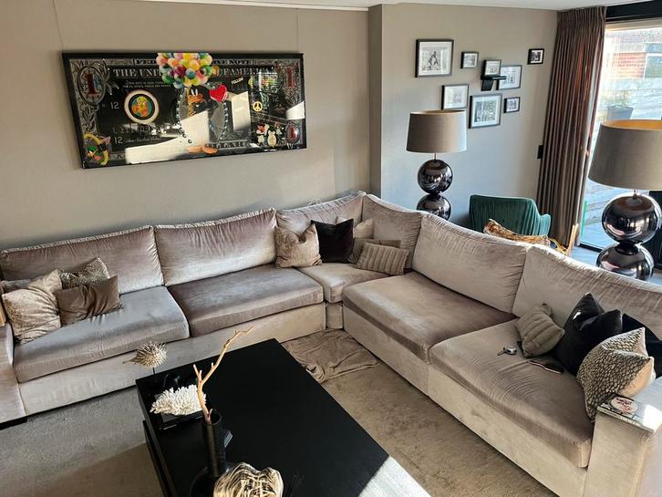 Bankstel hoek Richmond, Huis en Inrichting, Banken | Complete zithoeken, Zo goed als nieuw, Ophalen