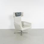 1x Leolux Elixir Fauteuil Lichtgrijs Leer - Gepolijst, Huis en Inrichting, Fauteuils, Niet ingevuld, Niet ingevuld, 75 tot 100 cm