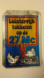 27 MC-Band 27 MC aqua mobiel radio piraat sticker 27mc, Verzamelen, Stickers, Ophalen of Verzenden, Zo goed als nieuw