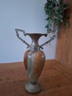 Vintage onyx marmer tinnen vaasje, Antiek en Kunst, Ophalen