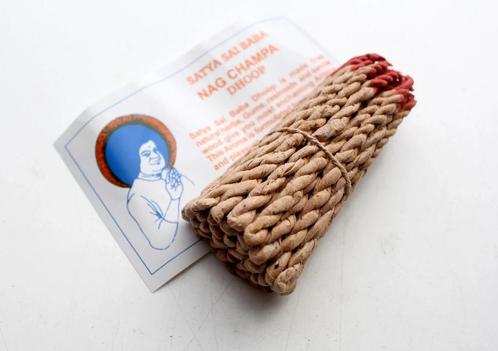 Nag Champa touwwierook - 1 pakje, Huis en Inrichting, Woonaccessoires | Kandelaars en Kaarsen, Nieuw, Verzenden