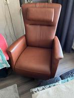 Prominent sta op en relax draai fauteuil leder design, Huis en Inrichting, Fauteuils, Ophalen of Verzenden, Zo goed als nieuw