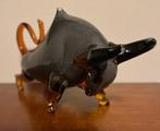 Grote stier van glas., Antiek en Kunst, Ophalen