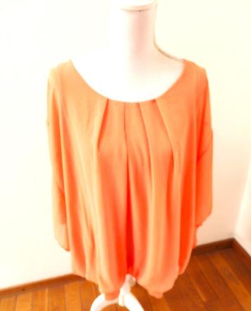 K59 BPC blouse oranje maat 50		 beschikbaar voor biedingen