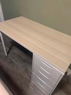 LAGKAPTEN / ALEX TAFEL,  oak and white, 140x60 cm, Huis en Inrichting, Bureaus, Ophalen of Verzenden, Zo goed als nieuw