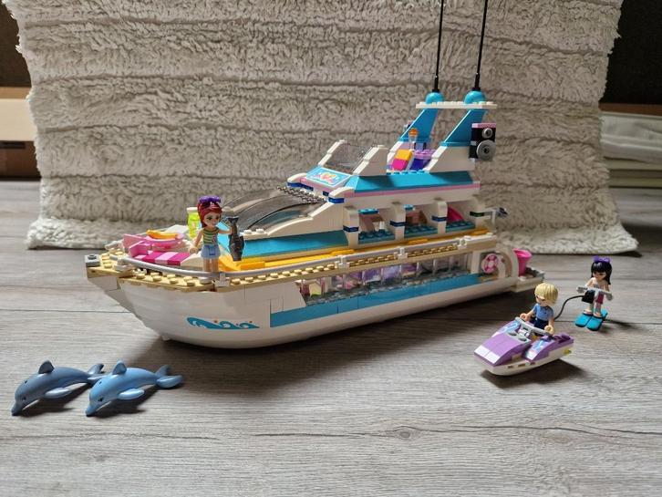 Lego Friends 41015 Dolfijn Cruiser, Kinderen en Baby's, Speelgoed | Duplo en Lego, Zo goed als nieuw, Lego, Complete set, Ophalen of Verzenden