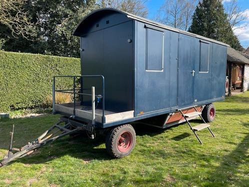 Pipowagen woonwagen tinyhouse compleet ingericht, Doe-het-zelf en Verbouw, Bouwketen en Schaftketen, Gebruikt, Ophalen