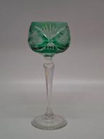 Kristal Wijnglas circa 1980, nieuwstaat, patrol groen, Ophalen of Verzenden