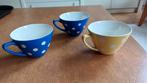 Vintage Polkadot Koffiekopjes Set, Gebruikt, Keramiek, Ophalen of Verzenden, Overige stijlen