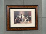 Honden schilderij prachtige lijst, Antiek en Kunst, Kunst | Schilderijen | Klassiek, Ophalen