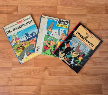 2x Asterix & Obelix, 1x Kuifje stripboeken beschikbaar voor biedingen