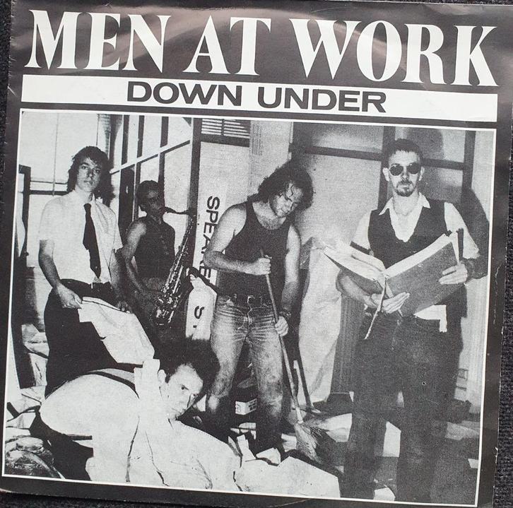 Men At Work - Down Under, Cd's en Dvd's, Vinyl Singles, Gebruikt, Single, Pop, 7 inch, Ophalen of Verzenden
