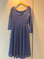 Cocktailjurk donkerblauw kant maat M, Maat 38/40 (M), Blauw, Cocktailjurk, Ophalen of Verzenden