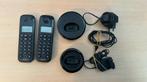 2 stuks Draadloze telefoon Philips D1602B/01 1,6" 300 mAh, Telecommunicatie, Ophalen of Verzenden, Zo goed als nieuw