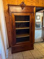 Antieke houten vitrinekast, Antiek en Kunst, Antiek | Meubels | Kasten, Ophalen