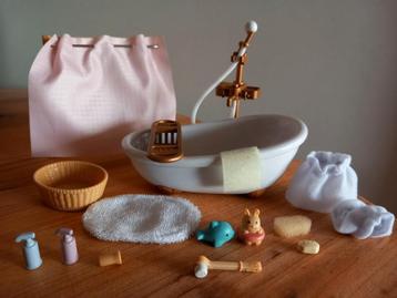 Sylvanian families badset/douche compleet  beschikbaar voor biedingen