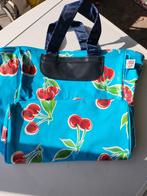 Achter de maan hand/strandtas met kersjes, Verzenden, Nieuw, Overige typen
