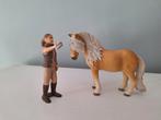 Schleich paard met verzorgster, Ophalen of Verzenden, Zo goed als nieuw, Paard, Beeldje of Figuurtje