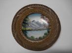 Porselein/Wandbord Bergtoppen, Antiek en Kunst, Ophalen of Verzenden