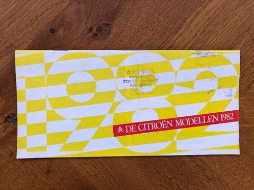 Citroën folder 1982, Boeken, Auto's | Folders en Tijdschriften, Zo goed als nieuw, Citroën, Verzenden