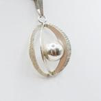 Andreas Daub zilveren hanger aan collier, Sieraden, Tassen en Uiterlijk, Met hanger, Gebruikt, Verzenden, Nvt