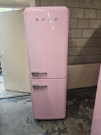 SMEG KOELVRIESCOMBI ROZE(gratis bezorging ), 200 liter of meer, Ophalen of Verzenden, Zo goed als nieuw, 160 cm of meer