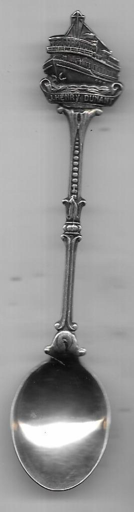SCHIP HENRY DUNANT NR 2 SCHEEPVAART LEPELTJE, Antiek en Kunst, Antiek | Bestek, Verzenden
