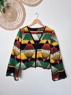 Handgemaakt jasje uit vintage wollen deken S/M, Kleding | Dames, MINT UPCYCLING, Ophalen of Verzenden, Zo goed als nieuw, Maat 38/40 (M)