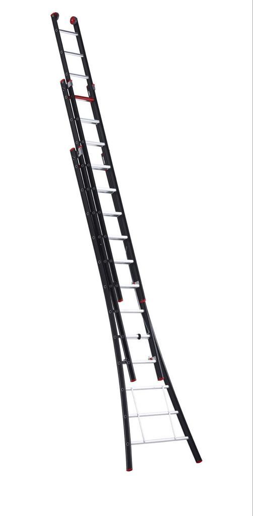 Altrex Nevada 3x12 ladder - Zo goed als nieuw!, Doe-het-zelf en Verbouw, Ladders en Trappen, Zo goed als nieuw, Ladder, 4 meter of meer