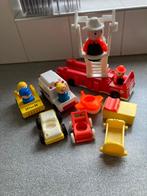 Fisher Price diverse voertuigen, taxi, ambulance poppetjes, Ophalen of Verzenden, Zo goed als nieuw, Auto of Voertuig