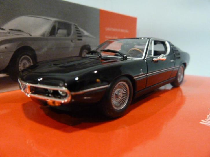 Minichamps Alfa Romeo Montreal 1972 Zwart 1:43 436120620, Hobby en Vrije tijd, Modelauto's | 1:43, Nieuw, Auto, MiniChamps, Ophalen of Verzenden