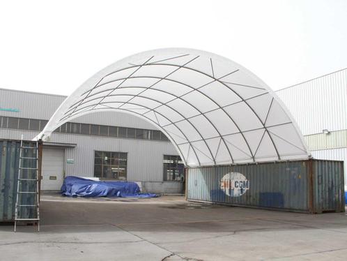 2025 Rhino-Cross-Shelter C4040 - 12x12x4,5 m Opslagtent / Op, Zakelijke goederen, Machines en Bouw | Keten en Containers