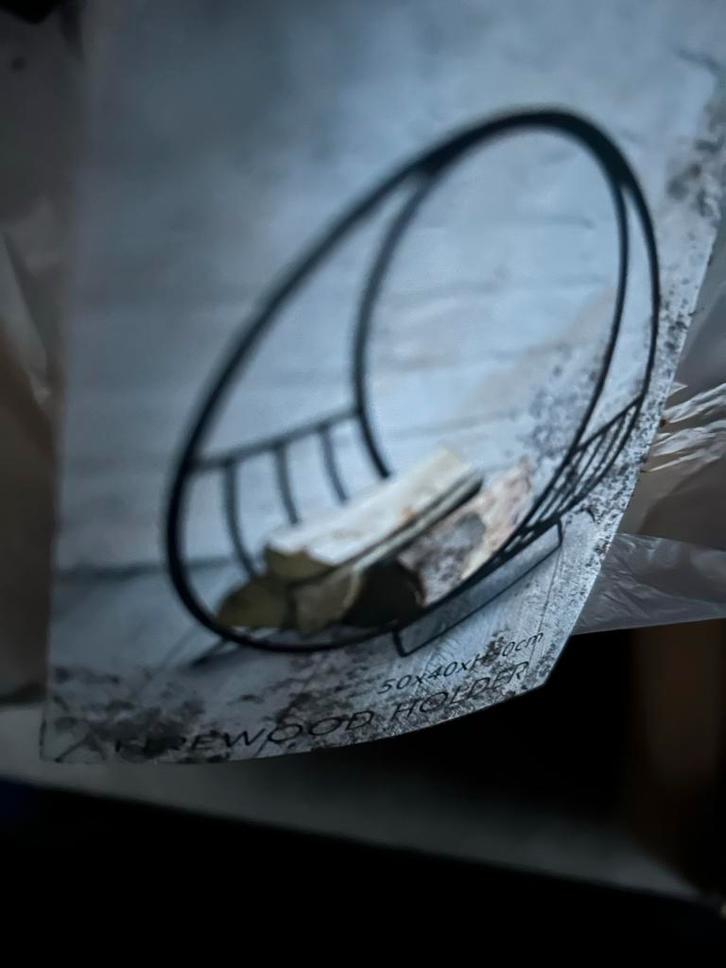 Houtmand - Stijlvolle opslag voor haardhout, Huis en Inrichting, Woonaccessoires | Overige, Nieuw, Ophalen of Verzenden